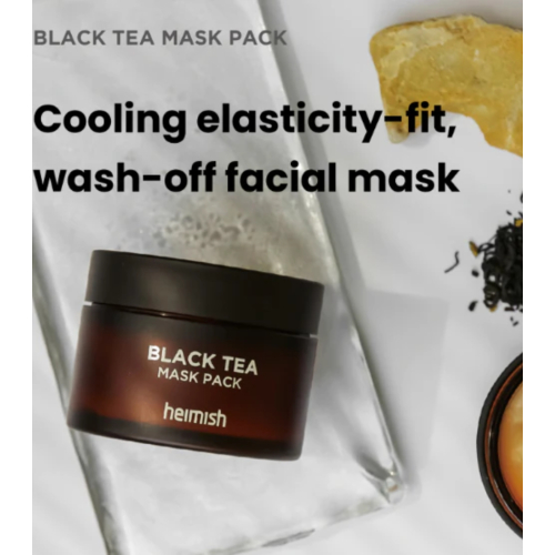Heimish - Masque apaisant pour le visage Black Tea Mask Pack