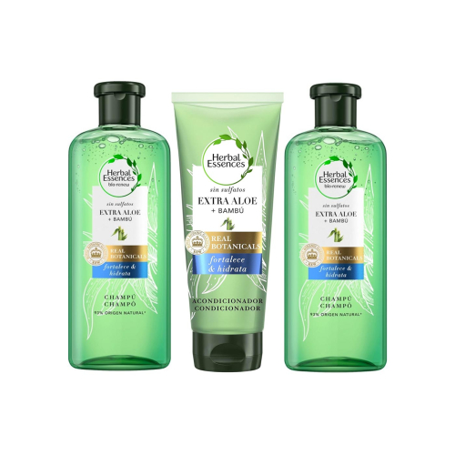 Herbal Essences - *Bio Renew* - Pack renforce et hydrate - 2 shampooings + revitalisant