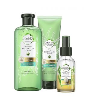 Herbal Essences - *Bio Renew* - Pack réparateur & adoucissant - Shampoing + Après-shampooing + Spray anti-frisottis
