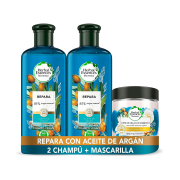 Herbal Essences - Pack de réparation à l'huile d'argan - Shampooing + Après-shampoing