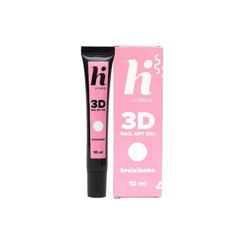 Hi Hybrid - Gel pour nail art 3D Nail Art Gel - Invisibabe