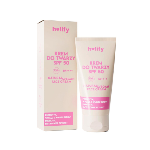Holify - Crème solaire visage aux prébiotiques SPF50 PA++++