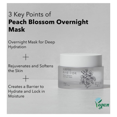 House of Dohwa - Masque visage nourrissant Peach Blossom Overnight Mask