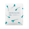 Hyggee - Masque facial en cellulose à l'aloe vera et à l'allantoïne Relief Blue Flower