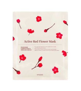 Hyggee - Masque visage en cellulose à l'extrait de prune Active Red Flower