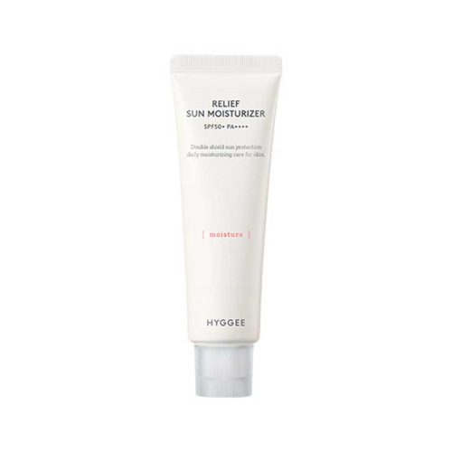 Hyggee - Crème solaire hydratante pour le visage SPF50+ Relief Sun Moisturizer