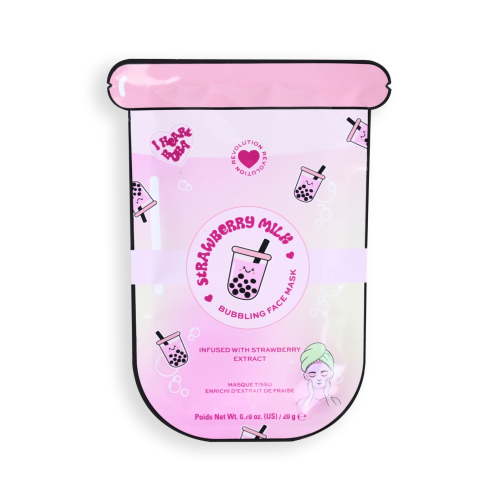 I Heart Revolution - *I Heart Boba* - Masque en tissu - Strawberry Milk