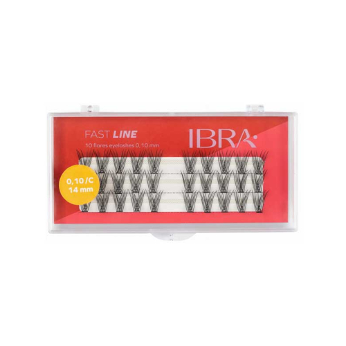 Ibra - Faux cils individuels Fast Line 0.10 C - 14mm
