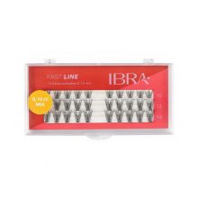 Ibra - Faux Cils Individuels Fast Line 0.10 C - Mix Tailles