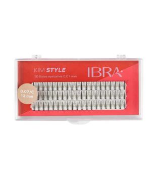 Ibra - Faux Cils Individuels Kim Style 0.07 C - 12mm