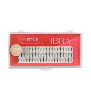 Ibra - Faux Cils Individuels Kim Style 0.07 C  - Mix Tailles