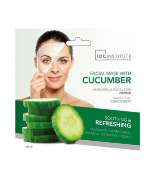 IDC Institute - Masque facial avec concombre - relaxant et rafraîchissant