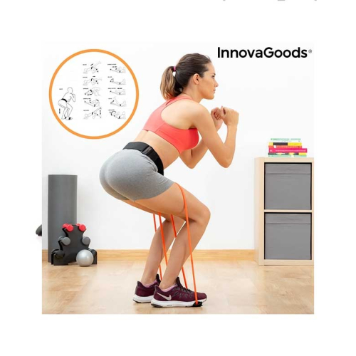 InnovaGoods - Ceinture avec bandes de résistance pour les fesses Bootrainer