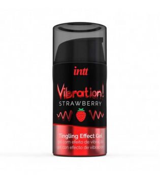 Intt - Gel excitant avec effet de vibration - Strawberry
