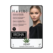 Iroha Nature - *Hemp* - Masque en tissu pour visage - Nutritif et relaxant