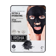 Iroha Nature - Masque Facial Détox et Hydratant - Charbon + Acide Hyaluronique