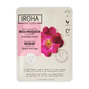 Iroha Nature - Masque Facial Anti-Âge Global en Tissus - Rose Musquée