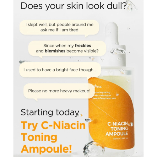 ISNtree - *C-Niacin* - Sérum hydratant et réparateur Toning Ampoule