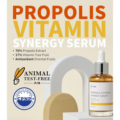 iUNIK - Sérum visage Propolis Vitamin Synergy - Peau sèche