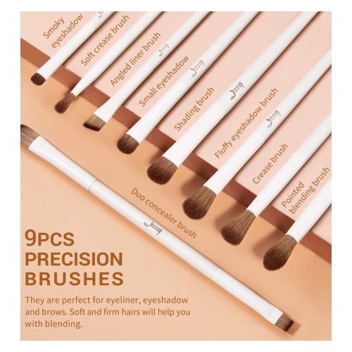 Jessup Beauty - *Collection II* - Coffret de pinceaux avec étui - Light Gray