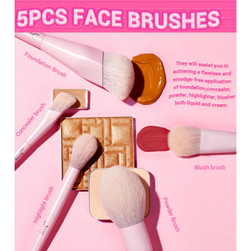 Jessup Beauty - *Collection IV* - Coffret de pinceaux avec boîte - Crystal Pink