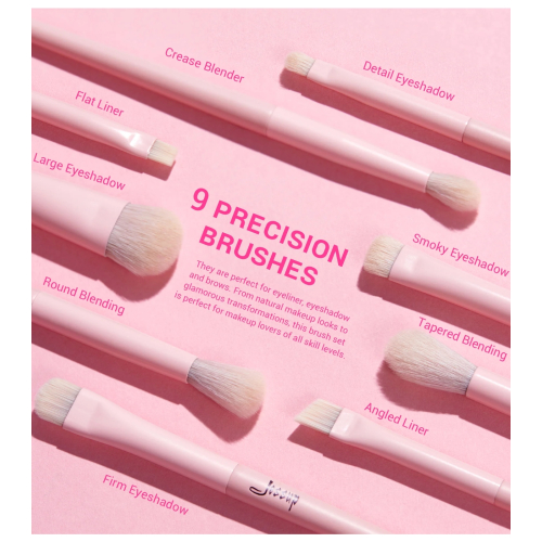 Jessup Beauty - *Collection IV* - Coffret de pinceaux avec boîte - Crystal Pink