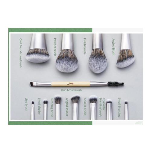 Jessup Beauty - *Eco-Friendly Makeup* - Ensemble de 12 pinceaux - T327: Burlywood