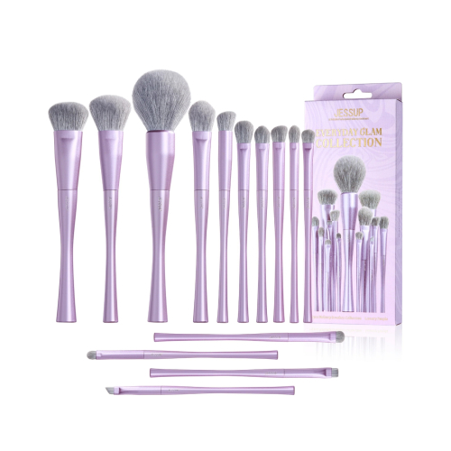 Jessup Beauty - *Everyday Glam* - Coffret de pinceaux 14pc Luxury Purple - T512
