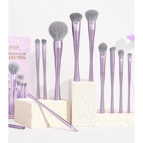 Jessup Beauty - *Everyday Glam* - Coffret de pinceaux 14pc Luxury Purple - T512
