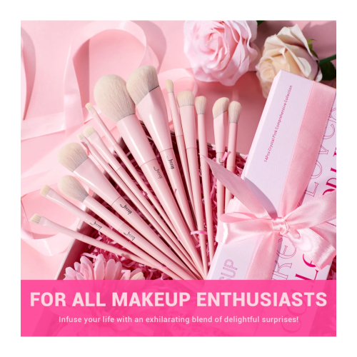 Jessup Beauty - *Makeup Lover Collection IV* - Lot de 14 pinceaux - Crystal Pink