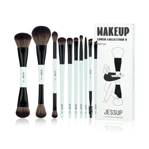 Jessup Beauty - *Makeup Lover Collection V* - Lot de 10 pinceaux - Bright Cyan