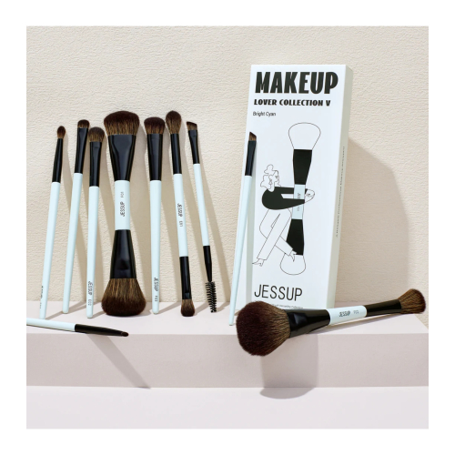 Jessup Beauty - *Makeup Lover Collection V* - Lot de 10 pinceaux - Bright Cyan