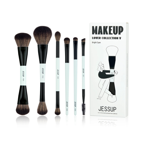 Jessup Beauty - *Makeup Lover Collection V* - Ensemble de 6 pinceaux - Bright Cyan