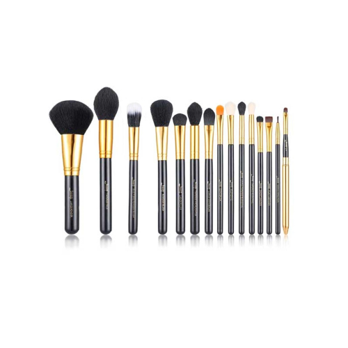 Jessup Beauty - Set de pinceaux 15 pcs - T093: Black/Gold