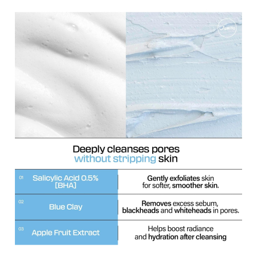 Jumiso - Nettoyant visage à l'acide salicylique purifiant les pores