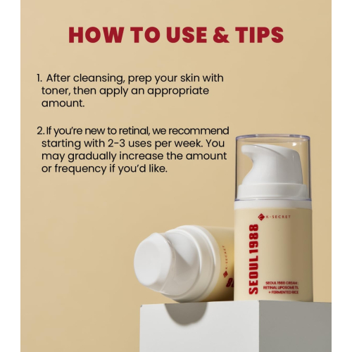 K-Secret - *Seoul 1988* - Crème Retinal Liposome 1% + Fermented Rice