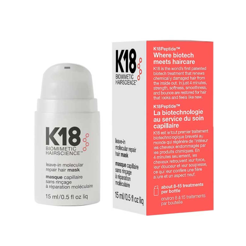 K18 - Masque réparateur sans rinçage Leave-In Molecular Repair - 15ml