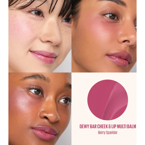 Kaja - Baume multi-stick pour les lèvres et les joues Dewy Bar - Berry Sparkler