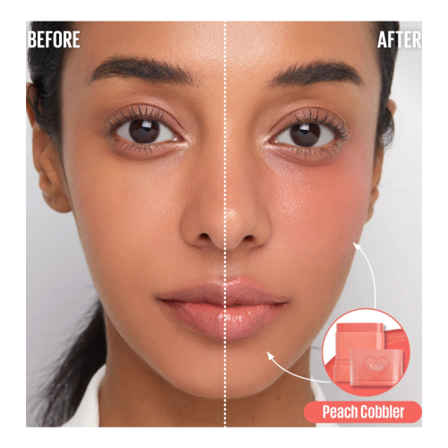 Kaja - Baume multi-stick pour les lèvres et les joues Dewy Bar - Peach Cobbler