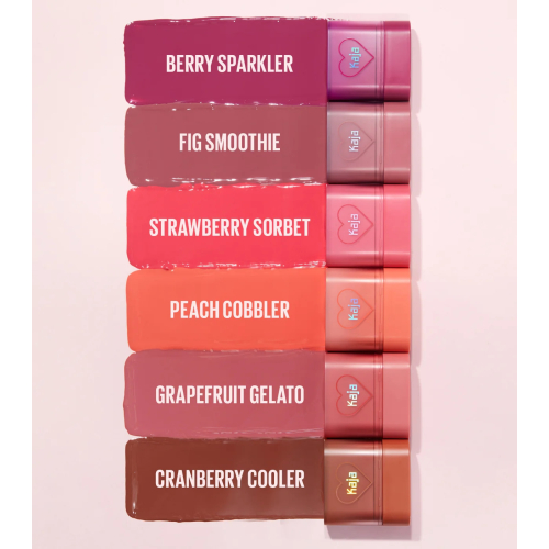 Kaja - Baume multi-stick pour les lèvres et les joues Dewy Bar - Peach Cobbler