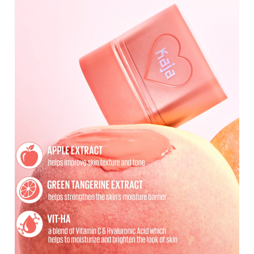 Kaja - Baume multi-stick pour les lèvres et les joues Dewy Bar - Peach Cobbler