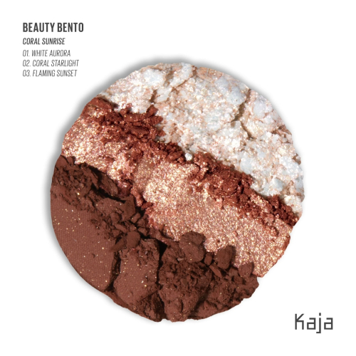 Kaja - Fard à paupières 3 en 1 Beauty Bento - Coral Sunrise