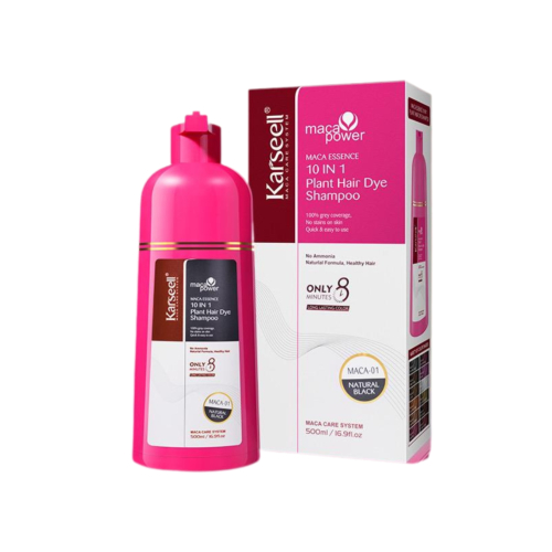 Karseell - Shampoing colorant 10 en 1 - Noir
