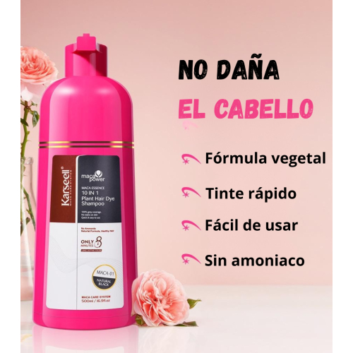 Karseell - Shampoing colorant 10 en 1 - Noir