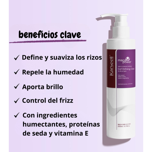 Karseell - Crème définissante pour les boucles