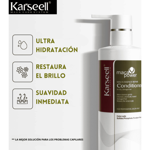 Karseell - *Maca Power* - Après-shampoing réparateur intensif