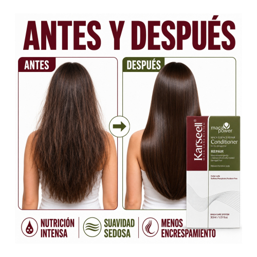 Karseell - *Maca Power* - Après-shampooing réparation intensiva - Taille mini