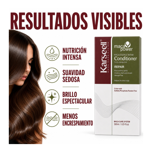 Karseell - *Maca Power* - Après-shampooing réparation intensiva - Taille mini