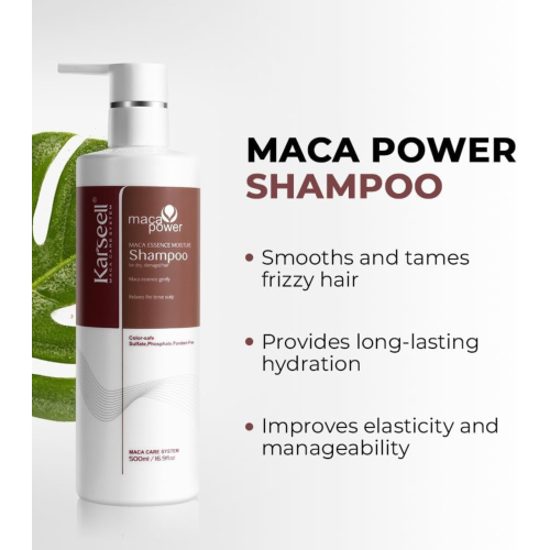 Karseell - *Maca Power* - Shampoing pour cheveux abîmés