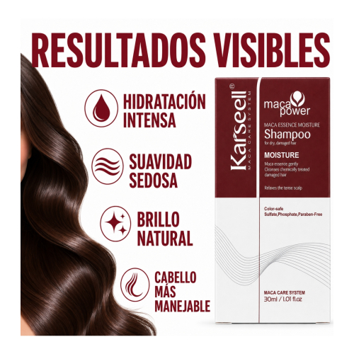 Karseell - *Maca Power* - Shampoo pour cheveux abîmés - Format mini